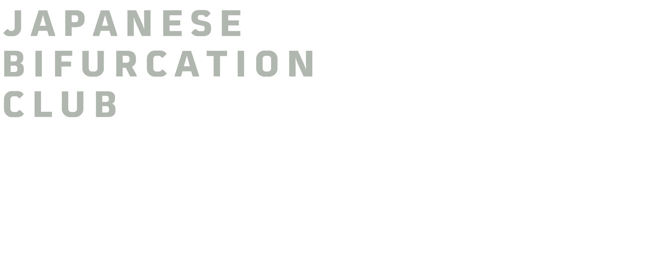 Japanese Bifurcation Club 2026 Conference